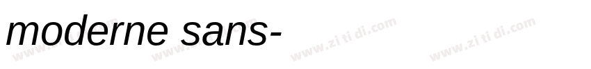 moderne sans字体转换